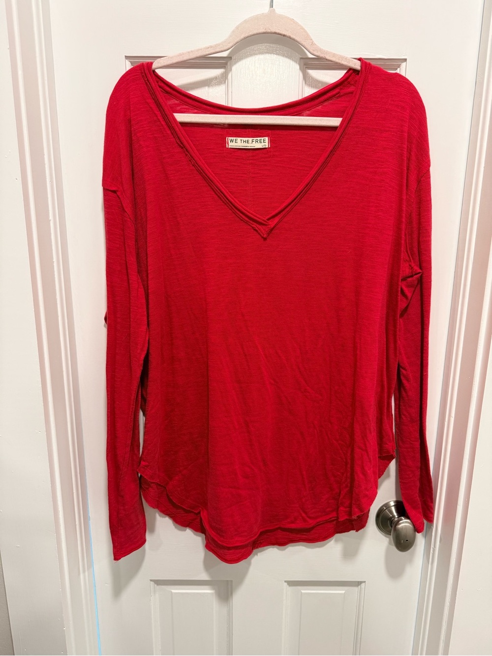 We The Free V-Neck Long Sleeve Tee